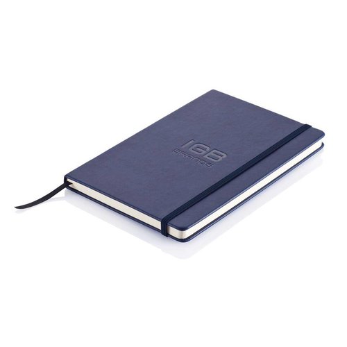 DeBle Deluxe hardcover PU A5 notitieboek met logo embossing P773.42