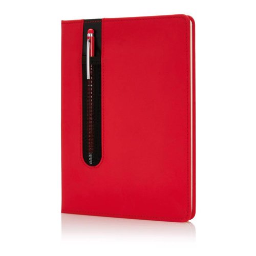 Notitieboek standaard hardcover pu A5 met stylus pen P773.311 Notitieboek standaard hardcover pu A5 met stylus pen P773.311