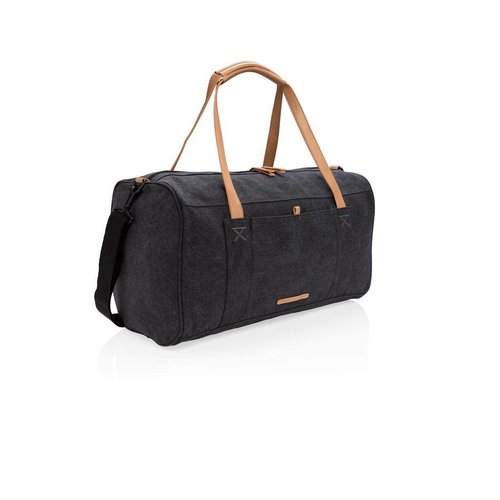 Canvas reis/weekendtas PVC vrij P762.471 Canvas reis/weekendtas PVC vrij P762.471