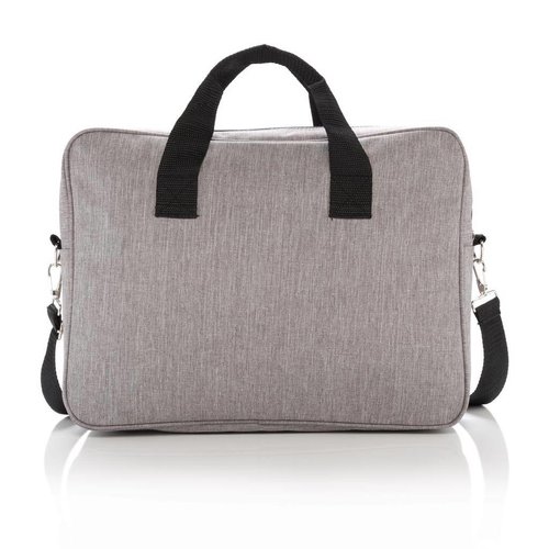 Basic 15,6 inch laptoptas van 600D polyester bedrukt met bedrijfslogo