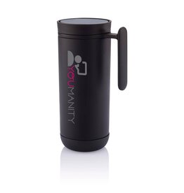 Thermosbeker bedrukken Clik lekvrije Eco reismok met handvat P432.071