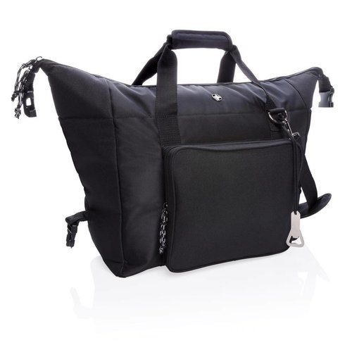 xxl tote duffle koeltas P422030 DeBle 40L deluxe polyester koelbag met PEVA isolatie en flesopener