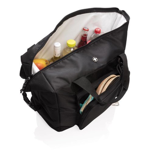 xxl tote duffle koeltas P422030 DeBle 40L deluxe polyester koelbag met PEVA isolatie en flesopener