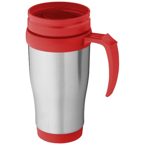 Sanibel 400 ml geïsoleerde thermosbeker met handvat bedrukken DeBle