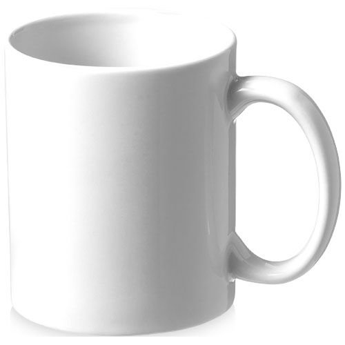 Bahia witte keramische mok 330 ml 10036400 bedrukt met logo