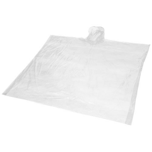 Ziva wegwerp regenponcho met opbergtasje 100429 Ziva wegwerp regenponcho met opbergtasje 100429
