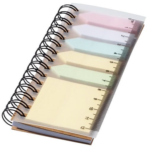 DeBle spiraal boekje met sticky notes bedrukken met logo