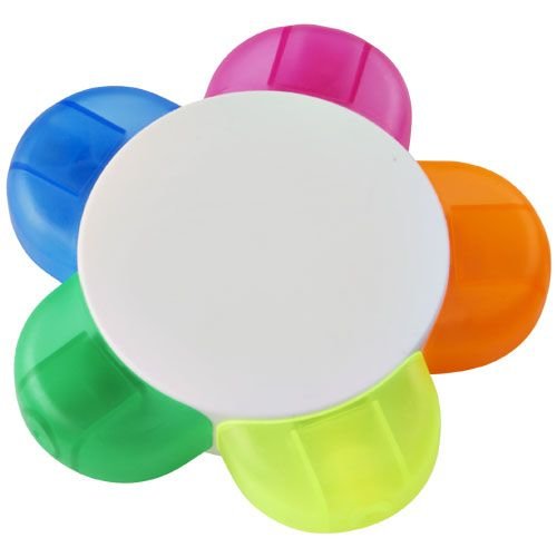 Bloemvormige markeerstiftset Bloemvormige markeerstiftset