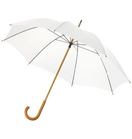 Jova klassieke paraplu 23 inch 10906800 met houten steel en logo