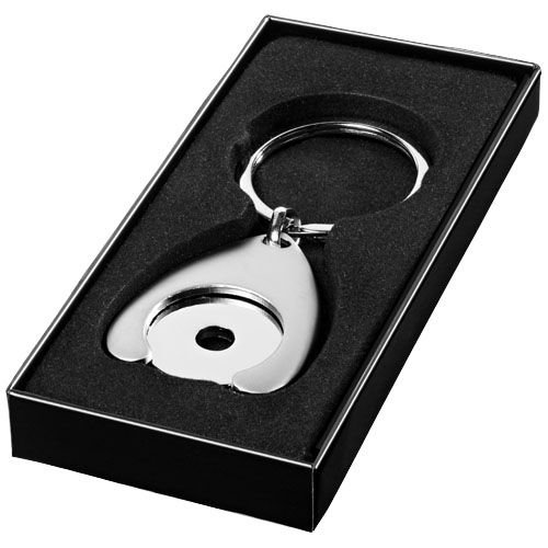Sleutelhanger met winkelwagenmuntje houder Sleutelhanger met winkelwagenmuntje houder