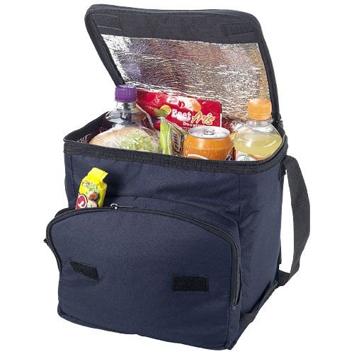 Stockholm opvouwbare koeltas 119095 van 600D polyester met opvouwbaar ontwerp, verstelbare schouderband en hoofdvak met ritssluiting bedrukken met logo