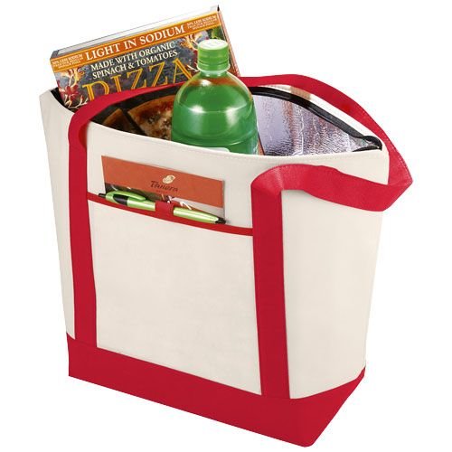Lighthouse non woven koeltas 120085 met ruim koelvak, voorvak en lange schouderhengsels bedrukken met logo