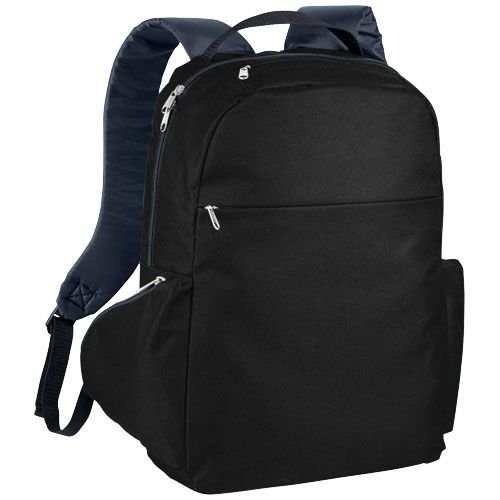 Slim 15,6 inch laptoprugzak van 600D polyester bedrukt met bedrijfslogo
