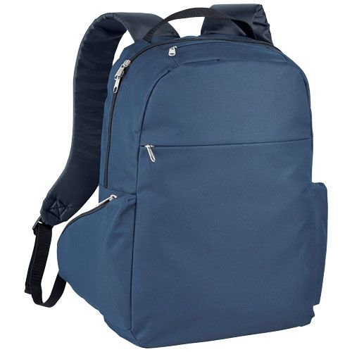 Slim 15,6 inch laptoprugzak van 600D polyester bedrukt met bedrijfslogo