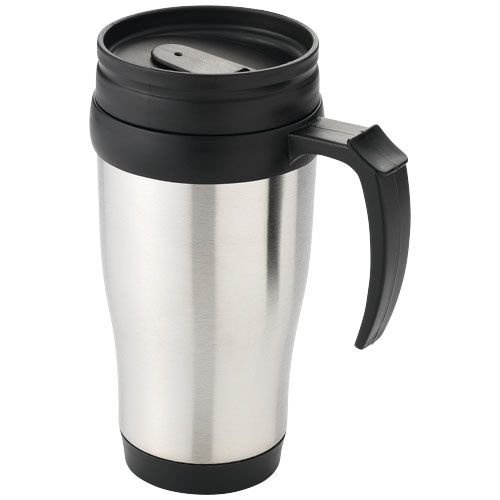 Sanibel 400 ml geïsoleerde thermosbeker met handvat bedrukken DeBle