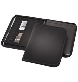 DeBle Berkeley A4 portfolio met ritssluiting bedrukken met logo