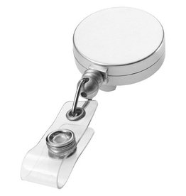 Aspen zilverkleurige rollerclip 19547451 bedrukt met logo