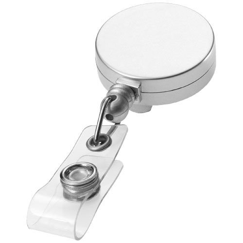 Aspen zilverkleurige rollerclip 19547451 bedrukt met logo