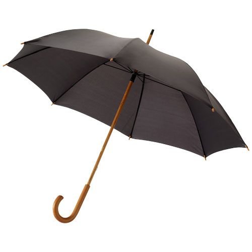 Jova klassieke paraplu 23 inch 10906800 met houten steel en logo