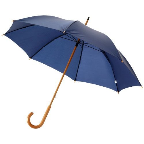 Jova klassieke paraplu 23 inch 10906800 met houten steel en logo