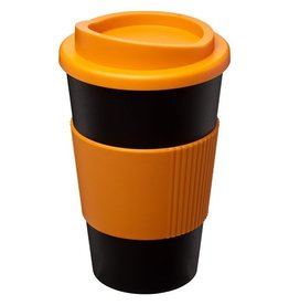 DéBlé Americano® geïsoleerde beker met grip – 350 ml bedrukken met logo