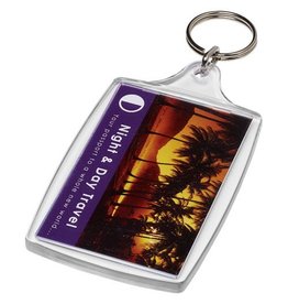 Orca grote kunststof sleutelhanger met metalen clip