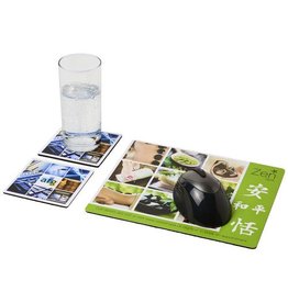 Q-Mat® driedelige combiset van muismat en onderzetter 3