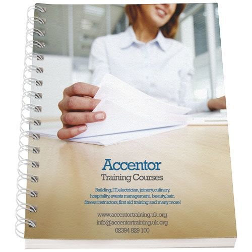 DéBlé Desk-Mate® A5 spiraal notitieboek 2127100 bedrukt met logo
