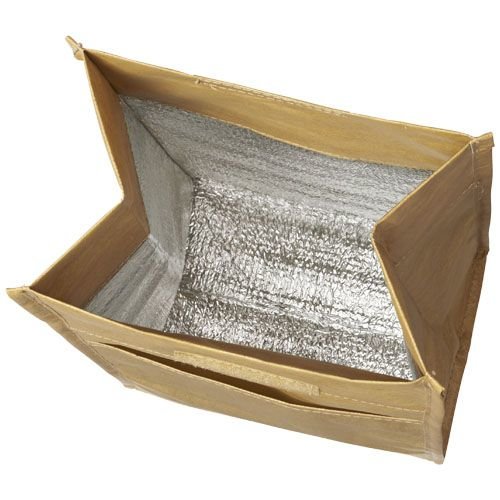 Papyrus kleine koeltas met roll-top sluiting en geïsoleerd hoofdvak bedrukken met logo
