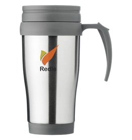 Sanibel 400 ml geïsoleerde thermosbeker met handvat bedrukken DeBle