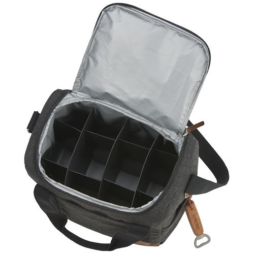 Campster koeltas voor 12 flessen 12030200 met flesverdelers, geïntegreerde flessenopener en isolerende binnenzijde bedrukken met logo