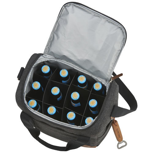 Campster koeltas voor 12 flessen 12030200 met flesverdelers, geïntegreerde flessenopener en isolerende binnenzijde bedrukken met logo