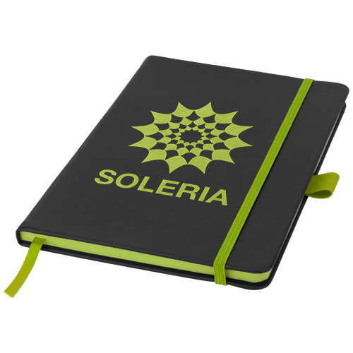 DeBle Color edge A5 notitieboek met gekleurde paginaranden bedrukken met logo
