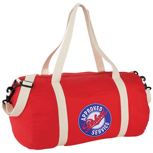 DeBle Barrel katoenen duffeltas van canvas 170 g/m² bedrukt met logo