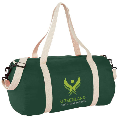 DeBle Barrel katoenen duffeltas van canvas 170 g/m² bedrukt met logo
