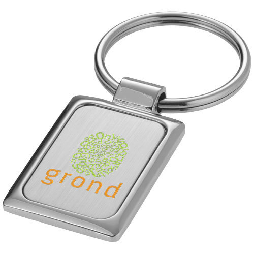 metalen sleutelhanger, rechthoekige sleutelhanger, lasergravure, geschenkverpakking, zakelijke giveaway, onboarding, jubileum, relatiegeschenk