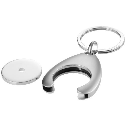 Sleutelhanger met winkelwagenmuntje houder Sleutelhanger met winkelwagenmuntje houder