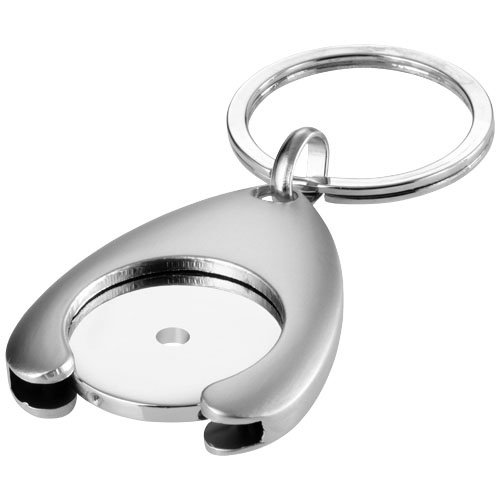Sleutelhanger met winkelwagenmuntje houder Sleutelhanger met winkelwagenmuntje houder