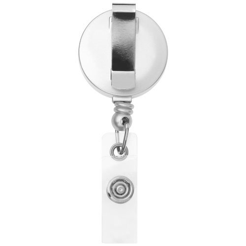 Aspen zilverkleurige rollerclip 19547451 bedrukt met logo
