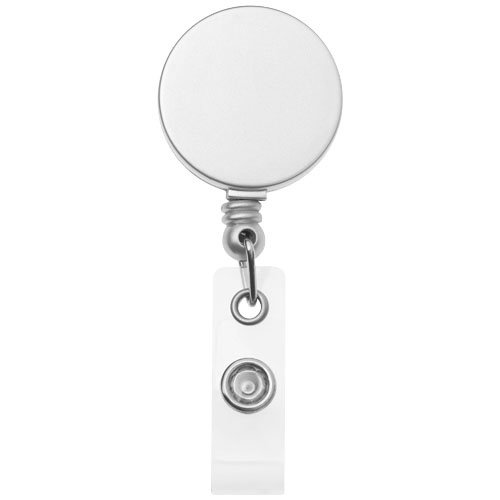 Aspen zilverkleurige rollerclip 19547451 bedrukt met logo
