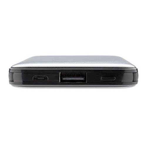 5.000 mAh zakformaat powerbank met geïntegreerde kabels P322.083