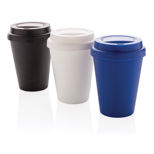 Herbruikbare koffiebeker 300 ml met logo bedrukken DeBle