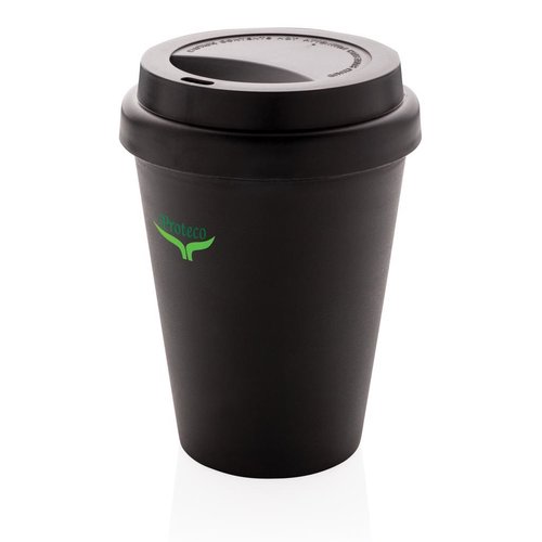 Herbruikbare koffiebeker 300 ml met logo bedrukken DeBle