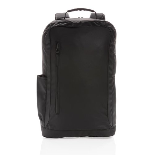 DéBlé Fashion black PVC vrije 15.6" laptop rugtas bedrukken met logo