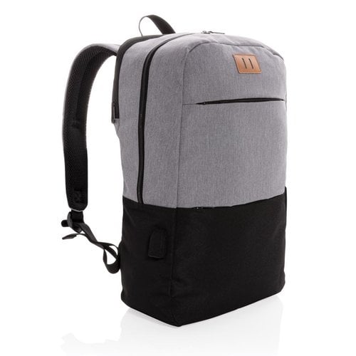 Modern 15,6 inch USB & RFID laptoprugzak bedrukt met bedrijfslogo