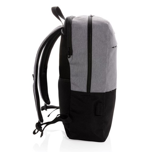Modern 15,6 inch USB & RFID laptoprugzak bedrukt met bedrijfslogo