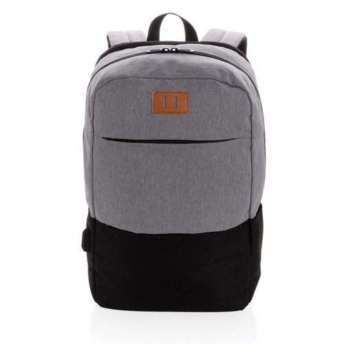 Modern 15,6 inch USB & RFID laptoprugzak bedrukt met bedrijfslogo