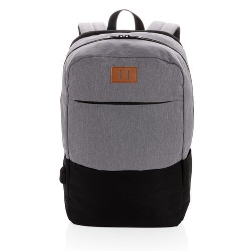 Modern 15,6 inch USB & RFID laptoprugzak bedrukt met bedrijfslogo