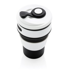 Opvouwbare siliconen beker 350 ml met logo bedrukken DeBle