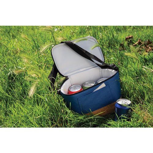 DeBle duo tone koeltas met kurkdetail bedrukt